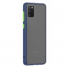 Husa spate Button Case pentru Samsung Galaxy A02s - Albastru / Verde Husa spate Button Case pentru Samsung Galaxy A02s - Albastru / Verde