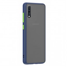 Husa spate Button Case pentru Samsung Galaxy A30s - Albastru / Verde Husa spate Button Case pentru Samsung Galaxy A30s - Albastru / Verde