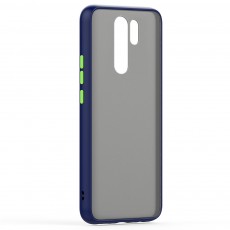 Husa spate Button Case pentru Xiaomi Redmi 9 - Albastru / Verde Husa spate Button Case pentru Xiaomi Redmi 9 - Albastru / Verde