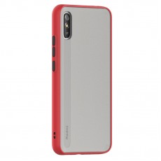Husa spate Button Case pentru Xiaomi Redmi 9A - Rosu / Negru Husa spate Button Case pentru Xiaomi Redmi 9A - Rosu / Negru