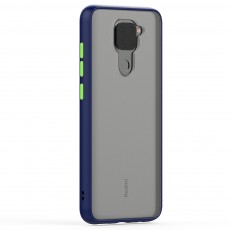 Husa spate Button Case pentru Xiaomi Redmi Note 9s - Albastru / Verde Husa spate Button Case pentru Xiaomi Redmi Note 9s - Albastru / Verde
