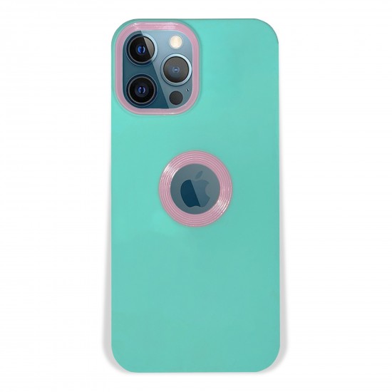 Husa spate pentru iPhone 12 Pro Max - Circle Case Turcoaz