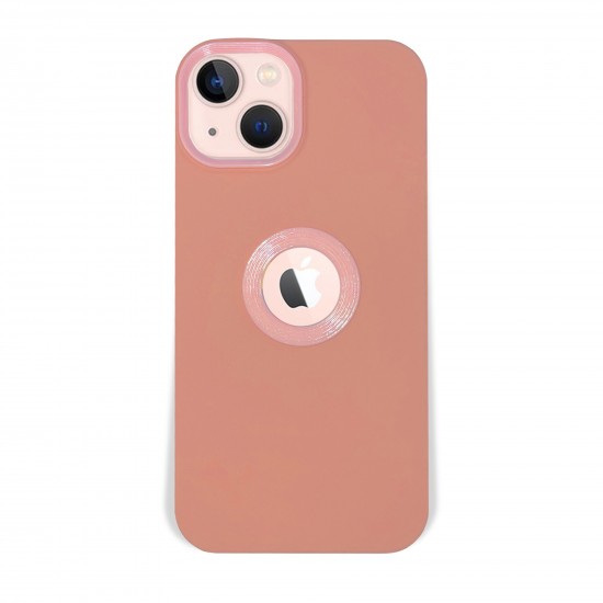 Husa spate pentru iPhone 13 - Circle Case Roz Prafuit & Roz