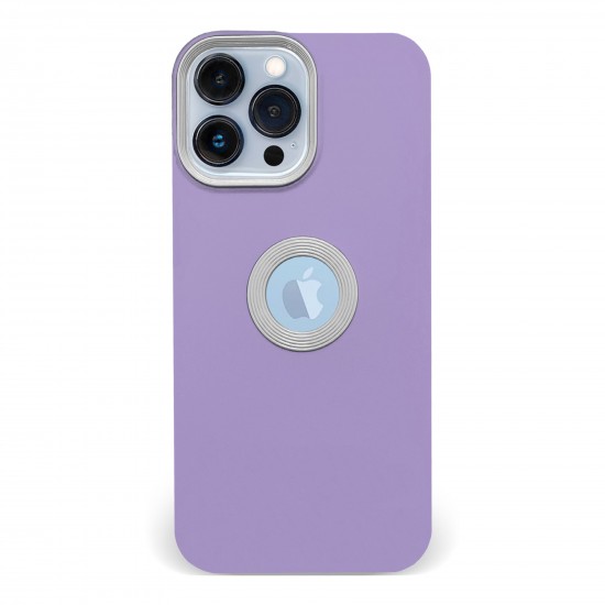 Husa spate pentru iPhone 13 Pro Max - Circle Case Mov & Alb