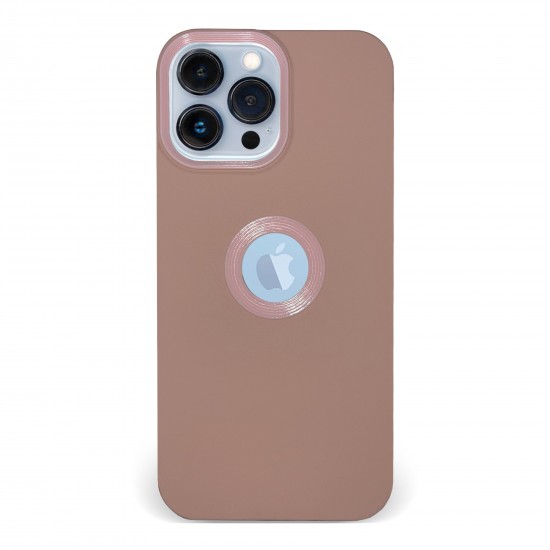 Husa spate pentru iPhone 13 Pro Max - Circle Case Roz Prafuit & Roz
