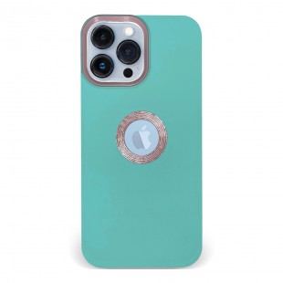 Husa spate pentru iPhone 13 Pro Max - Circle Case Turcoaz & Roz