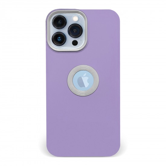 Husa spate pentru iPhone 13 Pro - Circle Case Mov & Alb