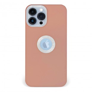 Husa spate pentru iPhone 13 Pro - Circle Case Roz Prafuit & Alb