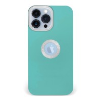 Husa spate pentru iPhone 13 Pro - Circle Case Turcoaz & Alb