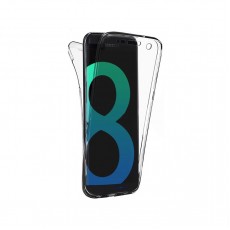 Husa Full transparenta Double Case pentru Samsung S8+