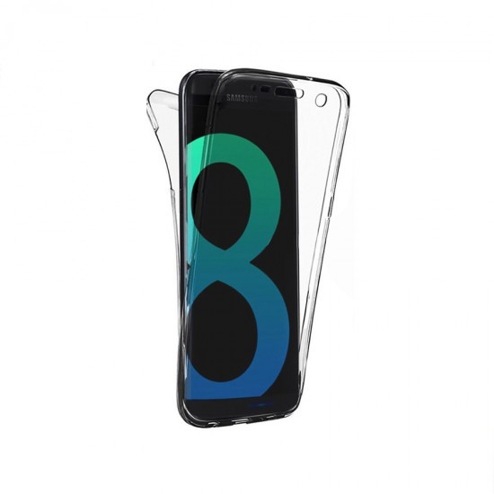 Husa Full transparenta Double Case pentru Samsung S8+