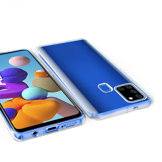 Husa Full transparenta Double Case pentru Samsung A21s