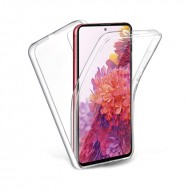 Husa Full transparenta Double Case pentru Samsung A31