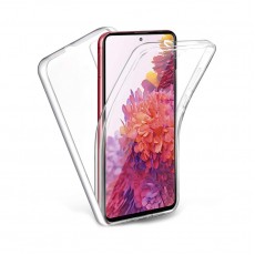 Husa Full transparenta Double Case pentru Samsung A31