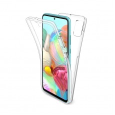 Husa Full transparenta Double Case pentru Samsung A41