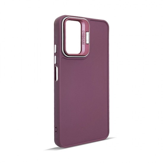 Husa spate pentru Samsung Galaxy A14 5G- Drop case Kickstand Visiniu