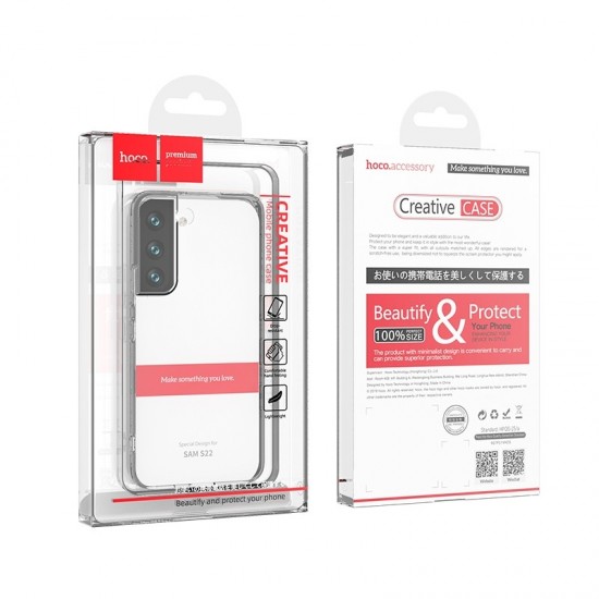 Husa spate pentru Samsung Galaxy S22 Hoco Premium - Transparent