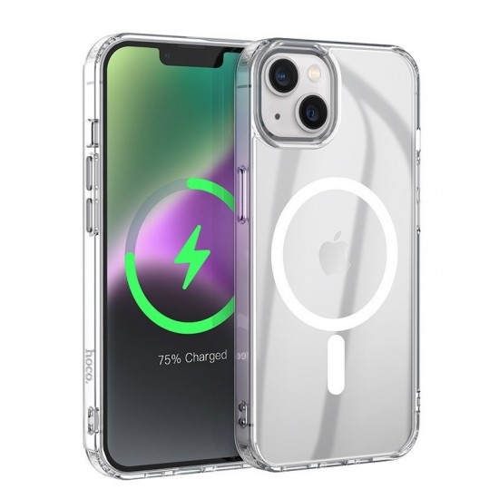 Husa spate pentru iPhone 16 Hoco Premium Magnetic Series - Transparent