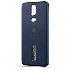 Husa Spate Hard Case Stand pentru Huawei Mate 10 Lite - Albastru Husa Spate Hard Case Stand pentru Huawei Mate 10 Lite - Albastru