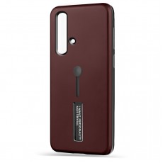 Husa Spate Hard Case Stand pentru Huawei Nova 5T - Maro Husa Spate Hard Case Stand pentru Huawei Nova 5T - Maro