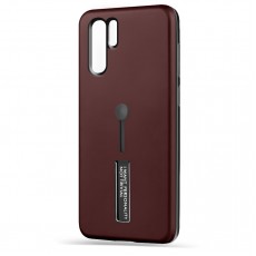 Husa Spate Hard Case Stand pentru Huawei P30 Pro - Maro