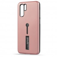 Husa Spate Hard Case Stand pentru Huawei P30 Pro - Rose Husa Spate Hard Case Stand pentru Huawei P30 Pro - Rose