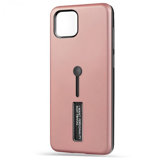 Husa Spate Hard Case Stand pentru Huawei Y5P - Rose