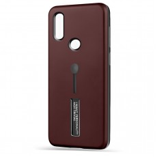 Husa Spate Hard Case Stand pentru Huawei P Smart 2019 - Maro Husa Spate Hard Case Stand pentru Huawei P Smart 2019 - Maro