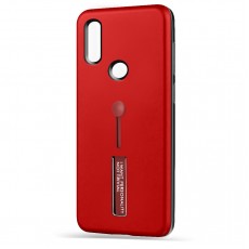 Husa Spate Hard Case Stand pentru Huawei Y6 2019 - Rosu Husa Spate Hard Case Stand pentru Huawei Y6 2019 - Rosu