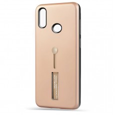 Husa Spate Hard Case Stand pentru Huawei Y7 Prime 2019 - Gold Husa Spate Hard Case Stand pentru Huawei Y7 Prime 2019 - Gold