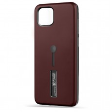 Husa Spate Hard Case Stand pentru iPhone 11 - Maro Husa Spate Hard Case Stand pentru iPhone 11 - Maro