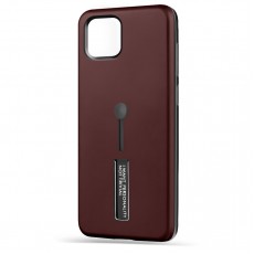 Husa Spate Hard Case Stand pentru iPhone 12 Mini Maro