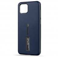 Husa Spate Hard Case Stand pentru iPhone 12 Pro Max Albastru