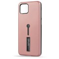 Husa Spate Hard Case Stand pentru iPhone 12 Pro Rose