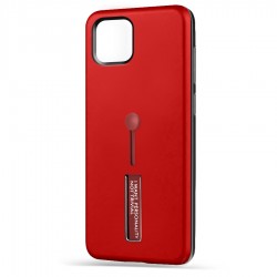Husa Spate Hard Case Stand pentru iPhone 12 Pro Max Rosu