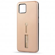 Husa Spate Hard Case Stand pentru Huawei P40 Lite - Gold