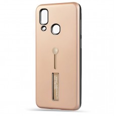 Husa Spate Hard Case Stand pentru Samsung A20e - Gold Husa Spate Hard Case Stand pentru Samsung A20e - Gold