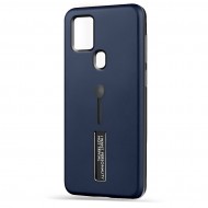 Husa Spate Hard Case Stand pentru Samsung A21s - Albastru Husa Spate Hard Case Stand pentru Samsung A21s - Albastru