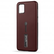 Husa Spate Hard Case Stand pentru Samsung A51 - Maro