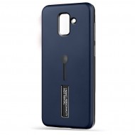 Husa Spate Hard Case Stand pentru Samsung A8 2018 - Albastru Husa Spate Hard Case Stand pentru Samsung A8 2018 - Albastru