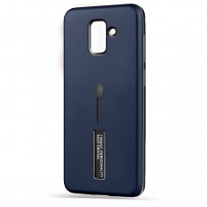 Husa Spate Hard Case Stand pentru Samsung A8 2018 - Albastru Husa Spate Hard Case Stand pentru Samsung A8 2018 - Albastru