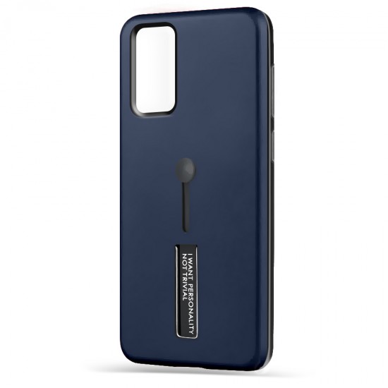 Husa Spate Hard Case Stand pentru Samsung Galaxy Note 20 - Albastru