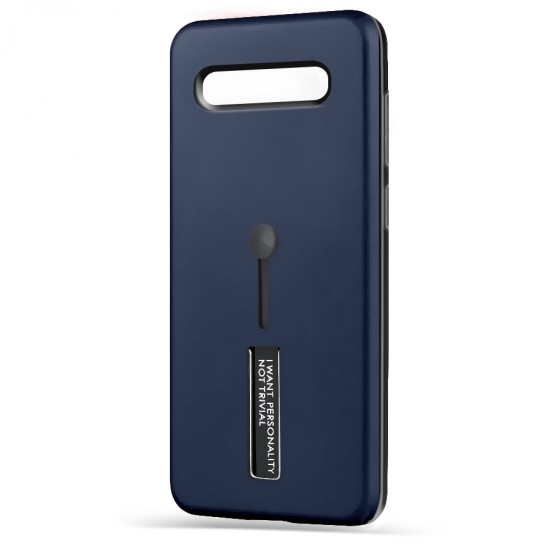 Husa Spate Hard Case Stand pentru Samsung Galaxy S10 - Albastru