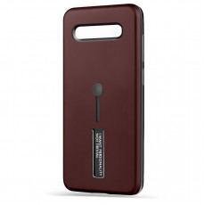 Husa Spate Hard Case Stand pentru Samsung Galaxy S10 - Maro Husa Spate Hard Case Stand pentru Samsung Galaxy S10 - Maro