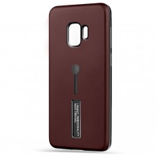 Husa Spate Hard Case Stand pentru Samsung S9 - Maro Husa Spate Hard Case Stand pentru Samsung S9 - Maro