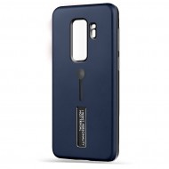 Husa Spate Hard Case Stand pentru Samsung S9+ - Albastru Husa Spate Hard Case Stand pentru Samsung S9+ - Albastru