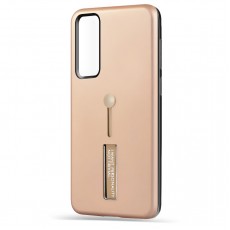 Husa Spate Hard Case Stand pentru Huawei P Smart 2021 - Gold