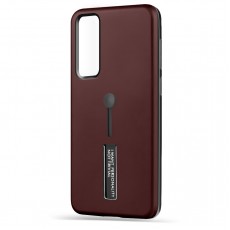 Husa Spate Hard Case Stand pentru Huawei P Smart 2021 - Maro