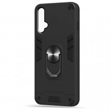Husa spate Hybrid Case Stand pentru Huawei Nova 5T - Negru Husa spate Hybrid Case Stand pentru Huawei Nova 5T - Negru