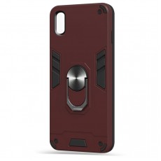 Husa spate Hybrid Case Stand pentru Huawei Y5 2019 - Visiniu Husa spate Hybrid Case Stand pentru Huawei Y5 2019 - Visiniu